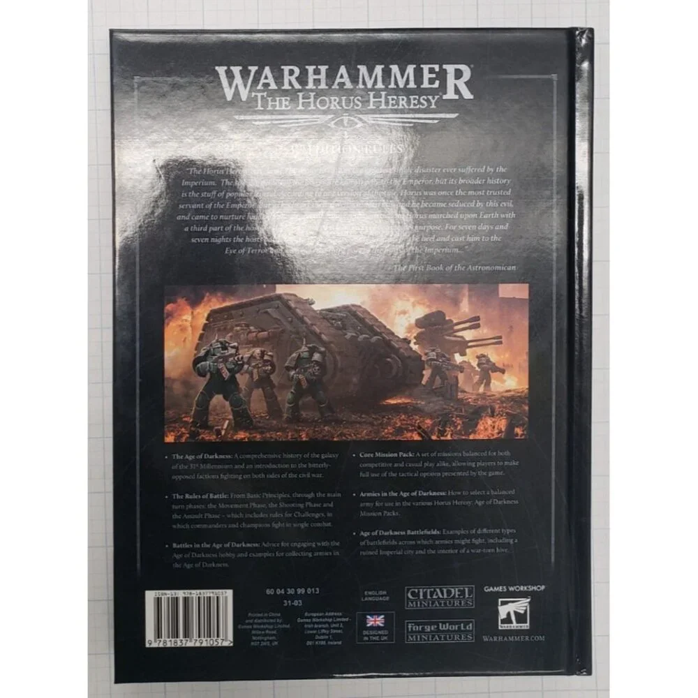 Warhammer 30k 3rd Edition Horus Heresy Age of Darkness Core Book Saturnine Ed - Picture 2 of 5